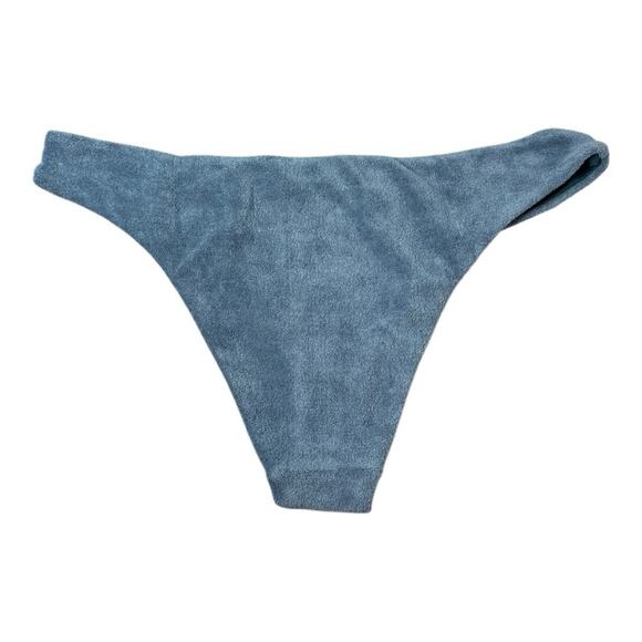 Anthropologie Mara Hoffman Kay Terry Fabric Bikini Bottom in Slate Blue XL - Picture 9 of 11
